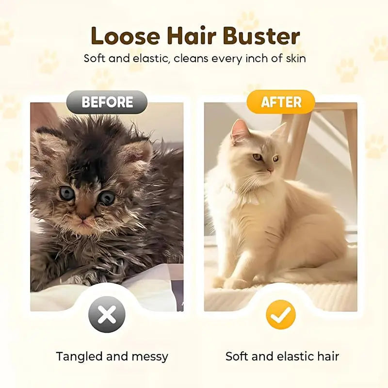 Steam Grooming Mitt for Pets – 4-In-1 De-Shedding, Misting, Cleaning & Massaging Glove for Cats and Dogs, Silicone Tips, Breathable Comfort, Wet and Dry Use