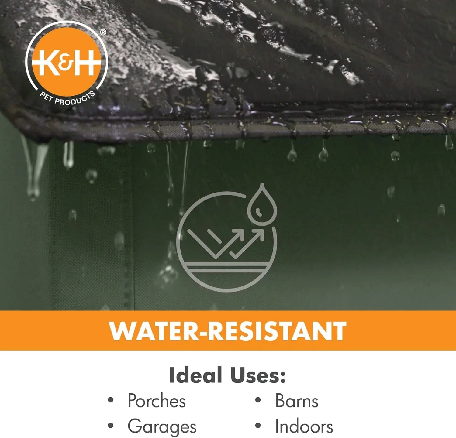 Outdoor Cat House for outside Pets, Weatherproof Outdoor Cat House for Ferals, Insulated Kitty Shelter, 2 Doors, Waterproof Removable Floor Pad, Unheated - Olive/Olive